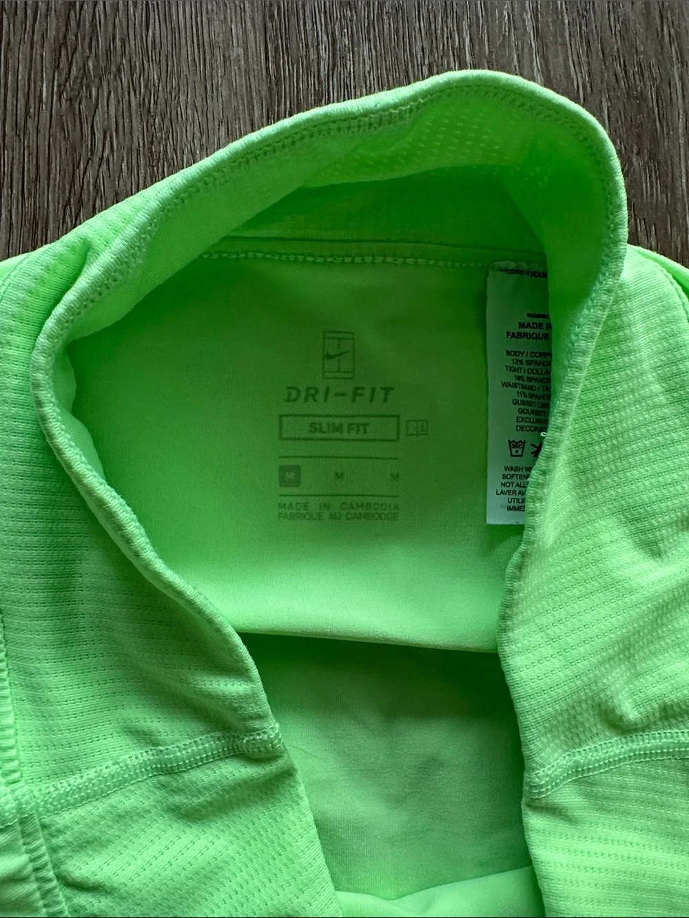 Nike‎ Court Dri-Fit Victory Tennis Skort Slim Fit Neon Green Medium